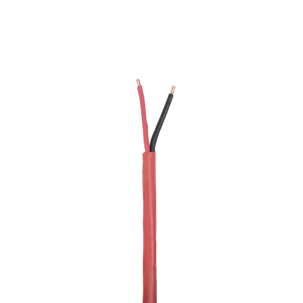 [4306-1104/1000] Bobina de 305 Metros de Alambre / 2 x 18 AWG / Riser / Tipo FPLR-CL3R, FT4 / Color Rojo / Para Aplicaciones en Sistemas de Detección de Incendio y Sistemas de Evacuación