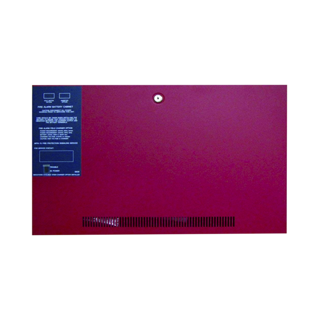 [BB55F] Gabinete para dos baterías de respaldo de 55 AH. Para aplicaciones en sistemas de detección de incendio (FAS).