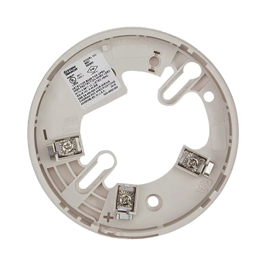 Base de 4 Pulgadas / Para detectores Notifier, Farenhyt, Silent Knight y Fire-Lite / Color Marfil