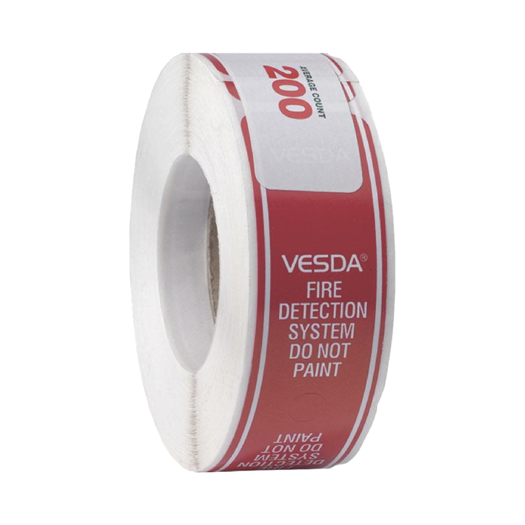 Etiqueta de Punto de Muestreo / para Detectores de Humo por Aspiración VESDA / Estilo Envolvente / 200 por Rollo