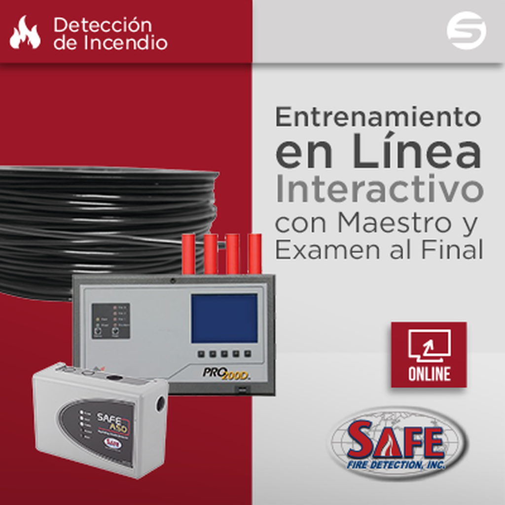 Certificación Virtual de Detección por Aspiración  y Lineal de Temperatura SAFE