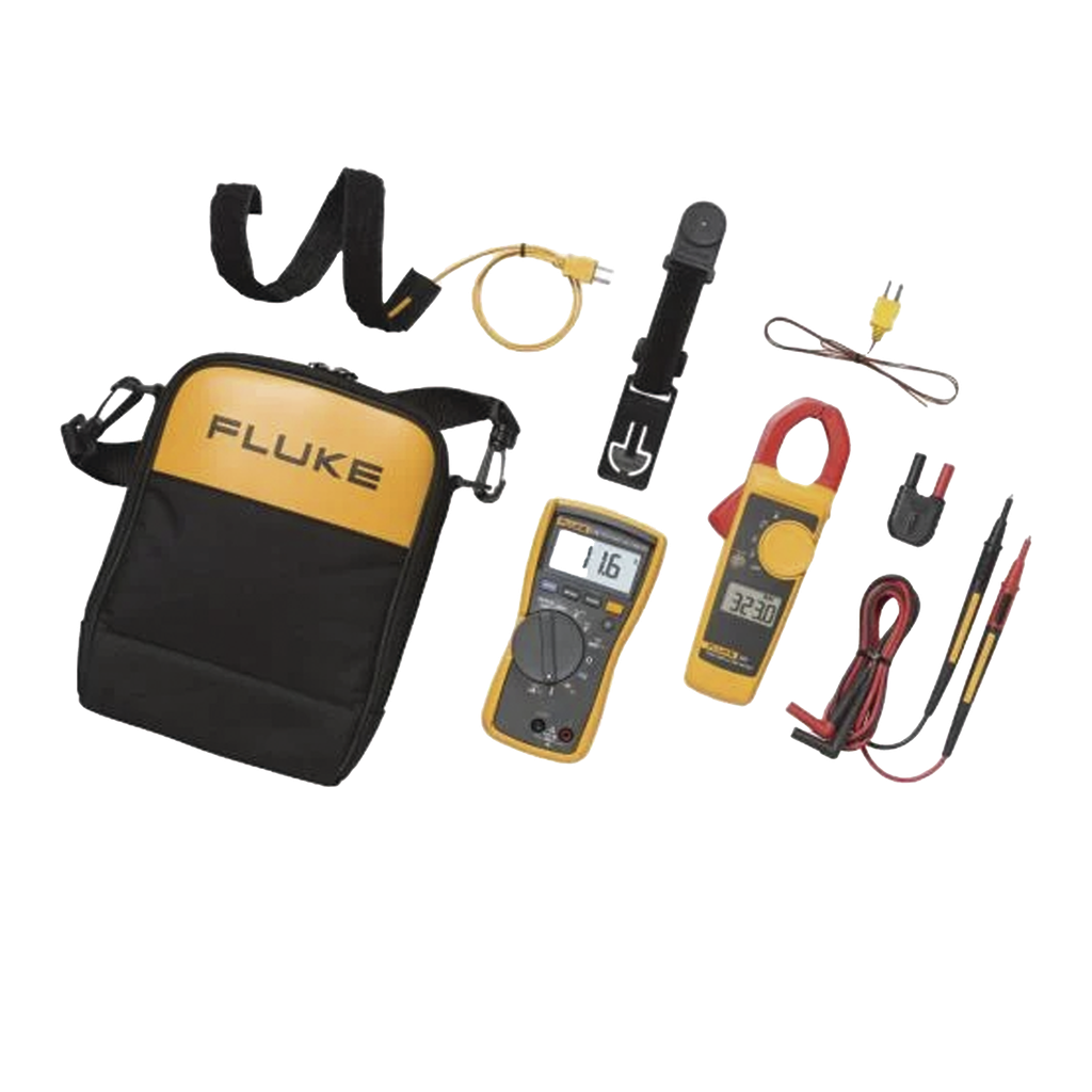 Juego HVAC de Multímetro FLUKE-116 y Amperímetro de Gancho Fluke-323