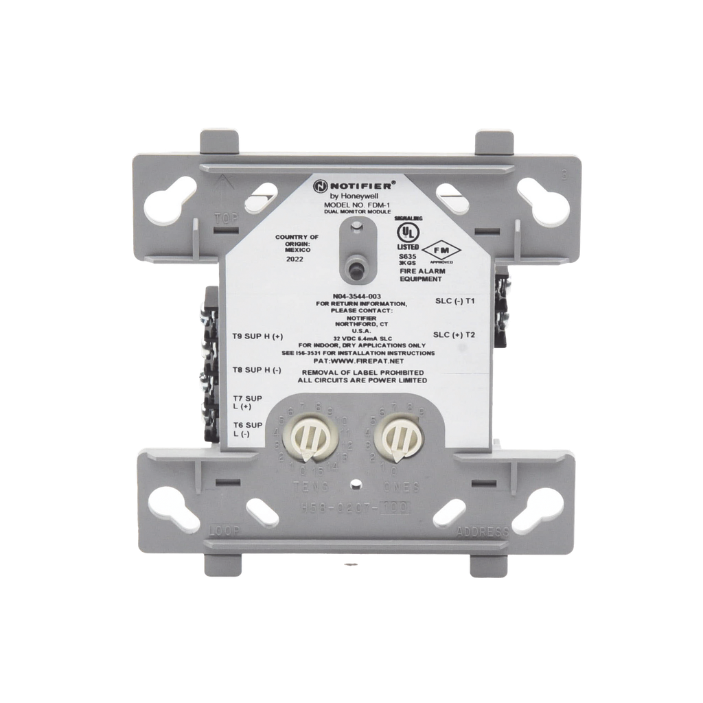 [FDM-1] Módulo Monitor Dual / Direccionable / Tecnología FlashScan® de NOTIFIER