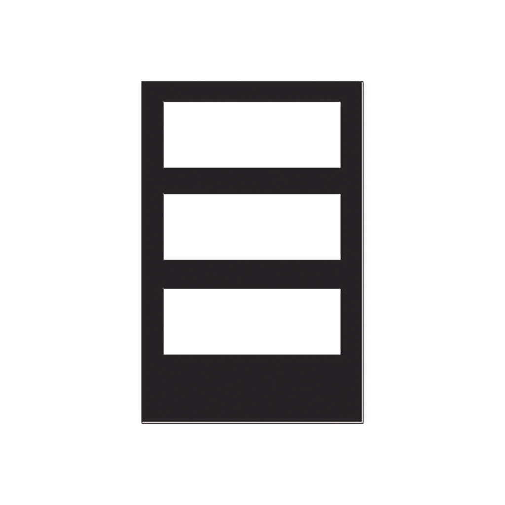 Puerta para Gabinete de 3 Niveles / para Paneles NOTIFIER / Color Negro