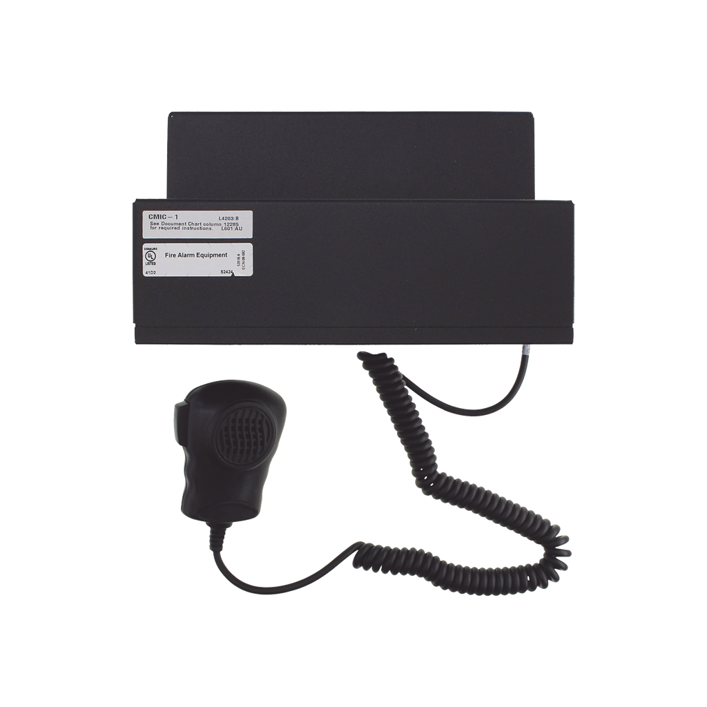 Chasis Con Micrófono / Compatible con DVC-EM de NOTIFIER / Color Negro