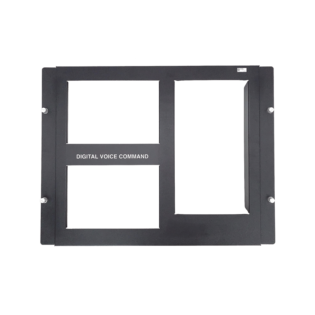 Placa de 2 Fila para DVC / Compatible con Gabinetes Serie CAB-4 de NOTIFIER  / Color Negro