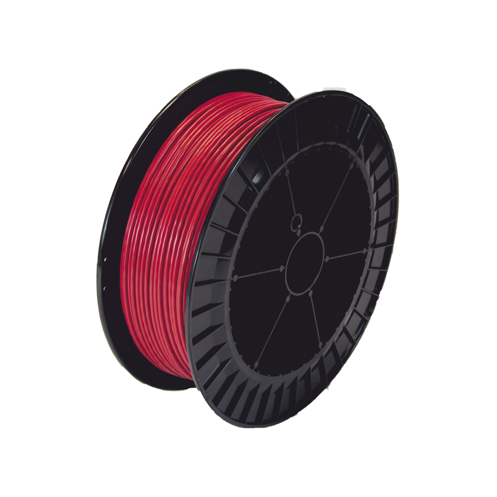 [TC-155G-500] Bobina de 152 Metros de Cable Detector de Calor, Temperatura Fija 68 grados Celsius, Recubrimiento de Nylon Rojo para Aplicaciones en Exterior, con Guía Acerada