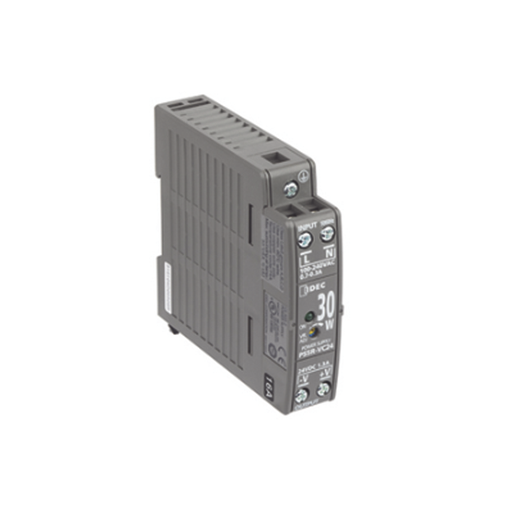 [PS24-S30W] Fuente de alimentacion 100 VAC / 240 VAC - 24 Vdc, 30W. Montaje en Riel DIN
