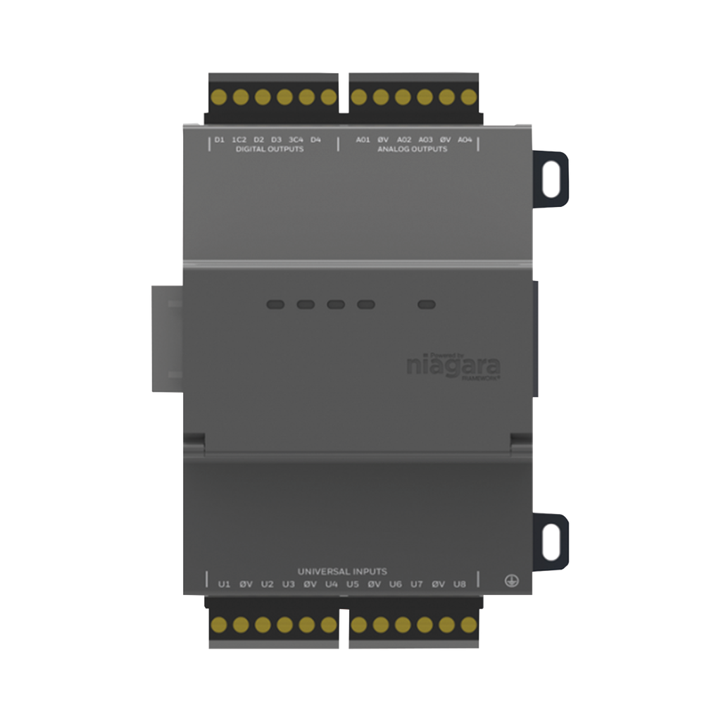 Modulo de expansion para Jace8000 , 8 entradas universales con 4 salidas de relé y 4 salidas análogas (0-10 VCC)