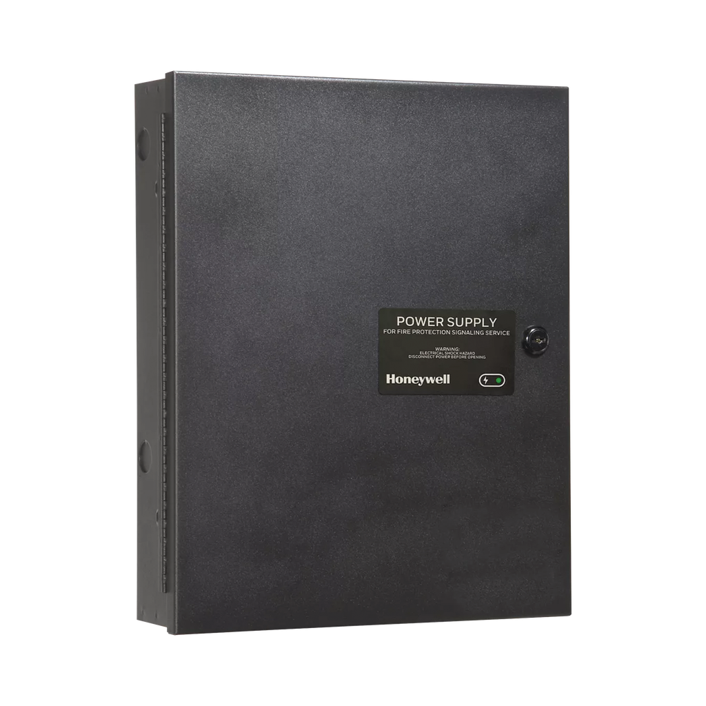 [HPF-PS6B] Fuente de Alimentación Remota / 6 Amperes / 2 Entradas / 5 Salidas NAC o Auxiliar de 24 Vcc / Compatible con paneles Notifier, Farenhyt, Silent Knight y Fire-Lite / Gabinete Negro