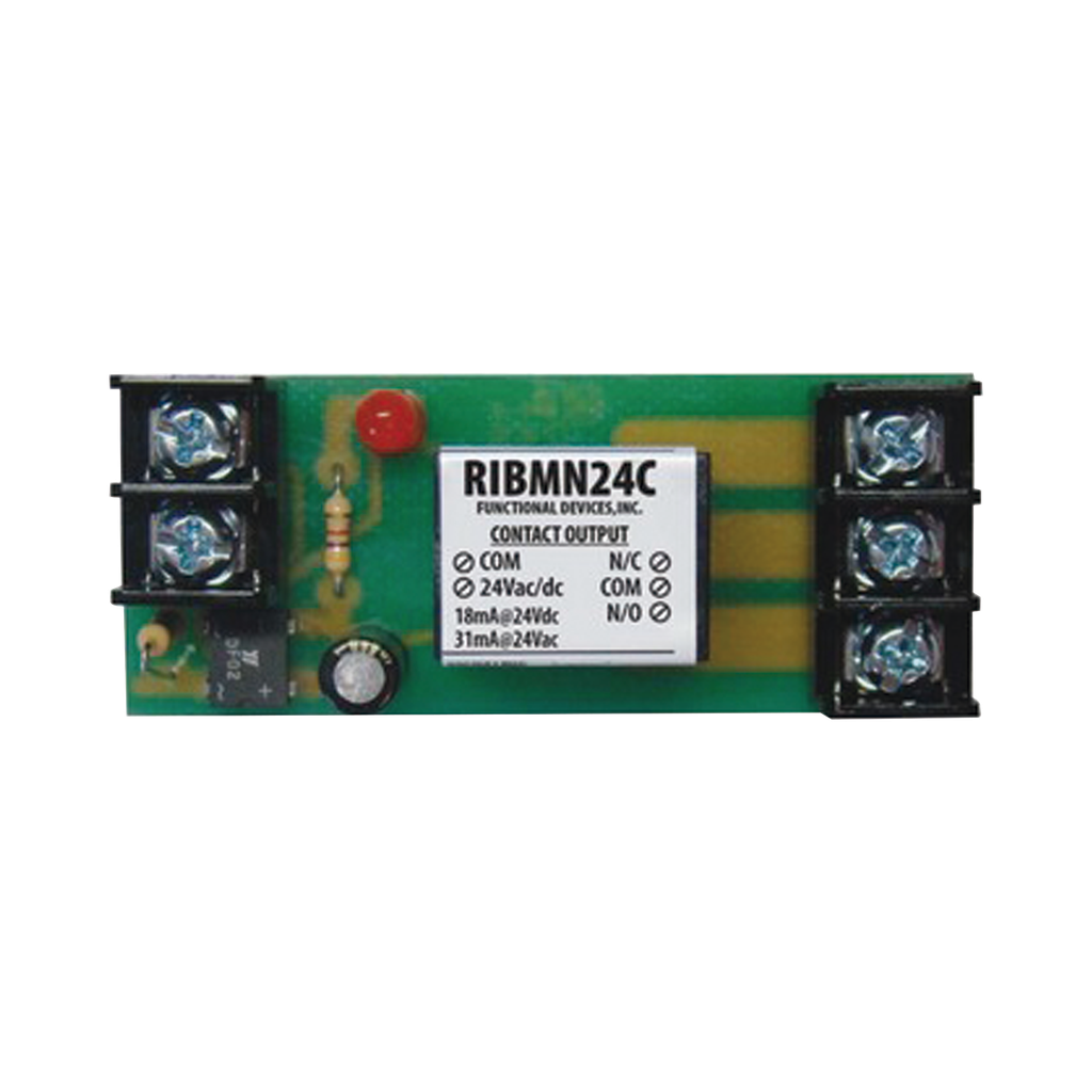 Relevador SPDT para montaje en track de 2.75 pulgadas , 24 VAC/DC de 15 A