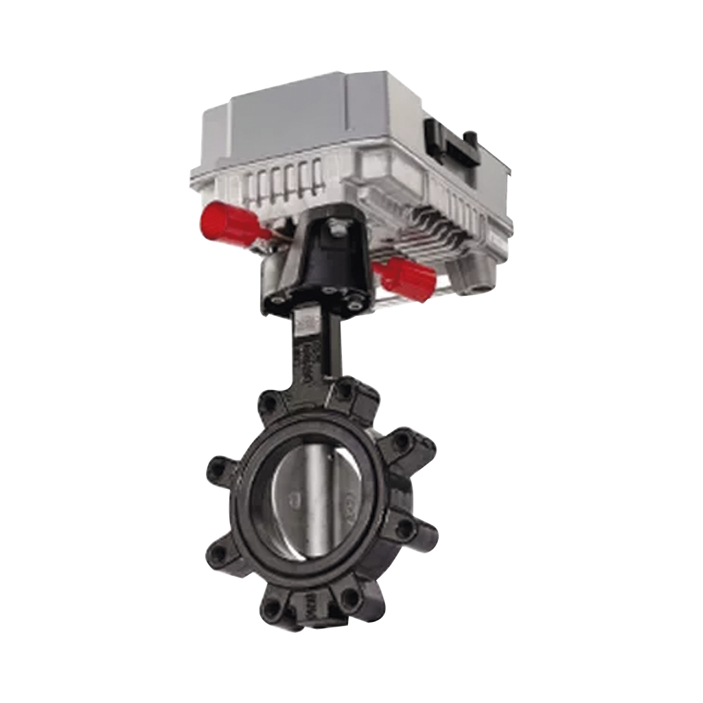 Valvula de 2 vias tipo mariposa con conexiones tipo brida de 3