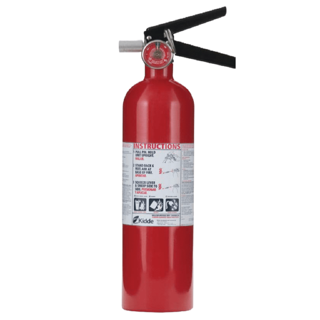 [PRO2.5MP] Extintor Recargable de Polvo Químico Seco | Fuegos Clase A, B y C | Talleres y Garaje | Paquete con 6