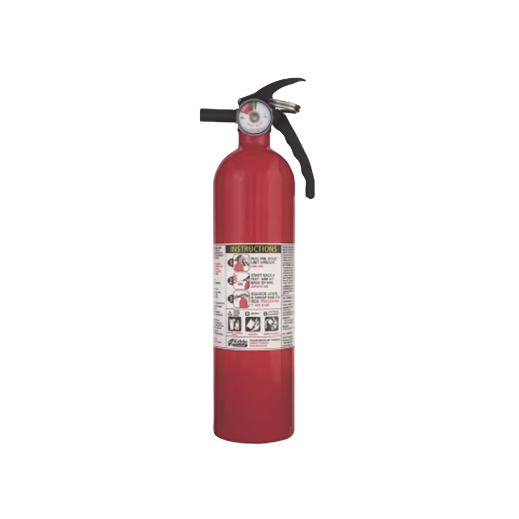 [FA110MS-1] Extintor Desechable de Polvo Químico Seco | Fuegos Clase A, B y C | Soporte Metálico | Pieza de 2.5 lb