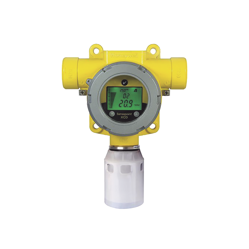 Detector Industrial De Gas, Con Sensor EC De Oxigeno (O2) 0-25% V/V, Certificación UL/c-UL/INMETRO, Entradas 2x3/4 NPT, Carcasa Pintado De Aluminio Grado Marino, Protección Contra Intemperie De Nailon