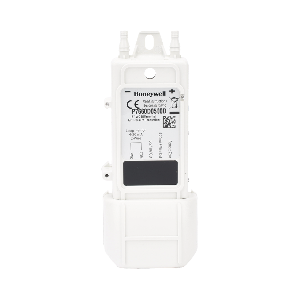 Sensor de Presión 5.0 Adj Univer Display/Sonda Bymounting Orientation, 24 Vac. Incluye interruptores auxiliares internos y cables de cableado aislados de teflón. CE UL cUL