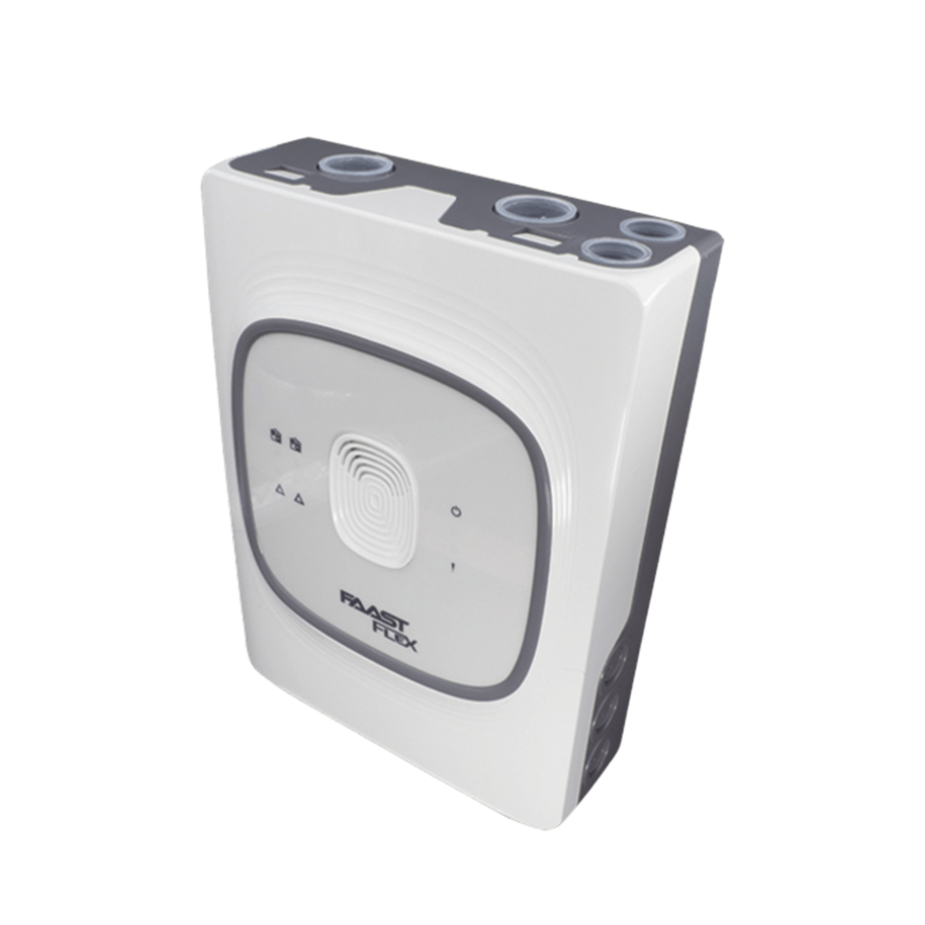 Detector de Humo por Aspiración FAAST FLEX / 2 Tuberías / 2 Zonas / hasta 2,000 m² de cobertura / hasta 105 Metros de Tubería