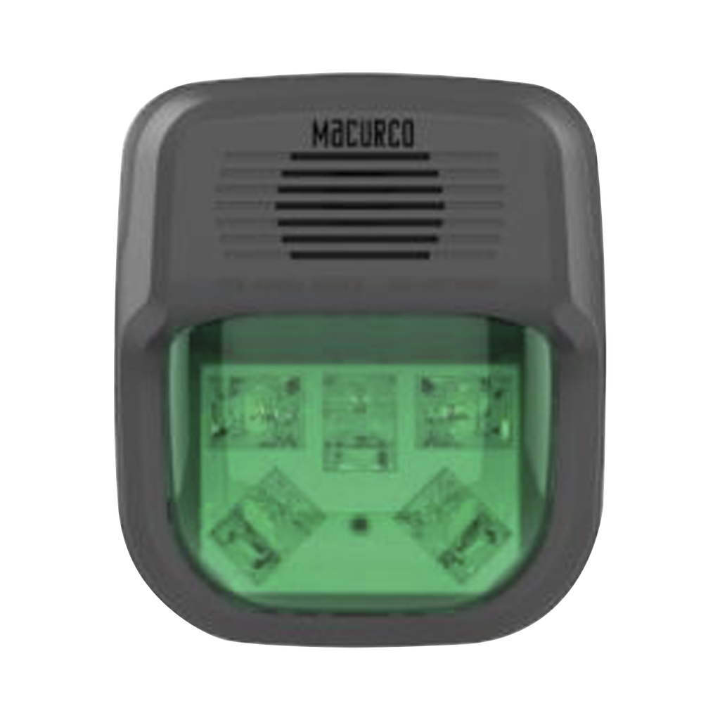 Sirena Estrobo Color Verde Para Paneles y Detectores Macurco