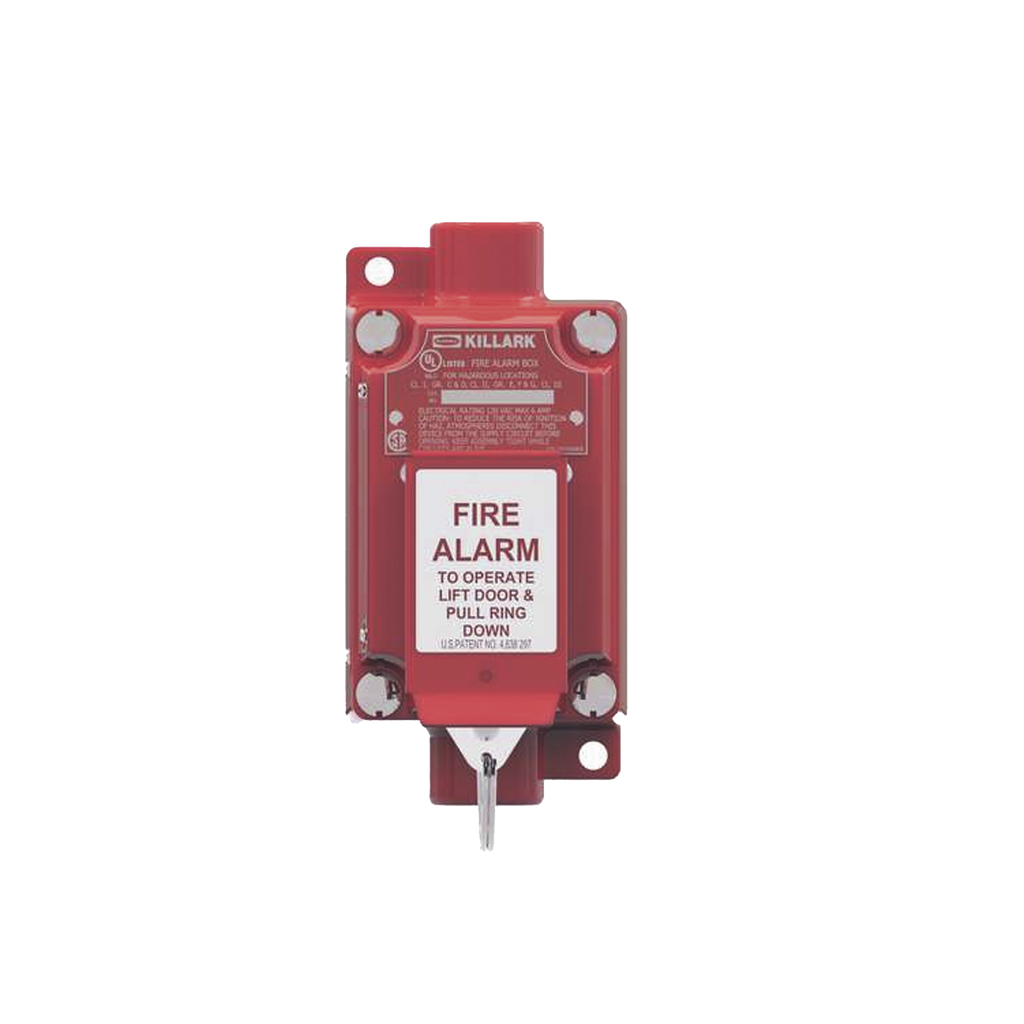 Estación de alarma contra incendios con activación por anillo de tracción /  3/4 pulgadas / 2NO/2NC.