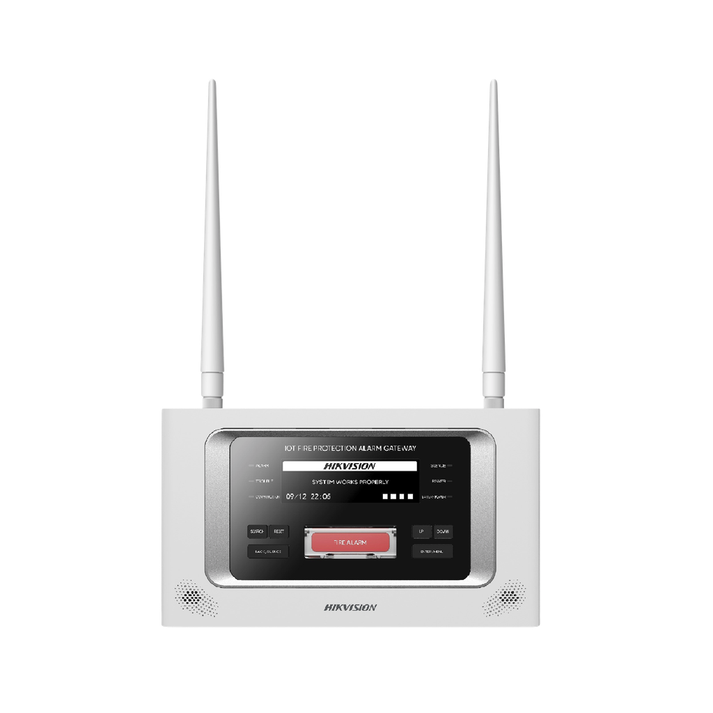 [NP-FTG200] (HikFire) Panel de Control de Incendio (Gateway LoRa) / Comunicación hasta 2 km / Encriptación de Seguridad AES128 / Gestión de 128 Dispositivos Inalámbricos / Pantalla LCD / Instalación Simplificada