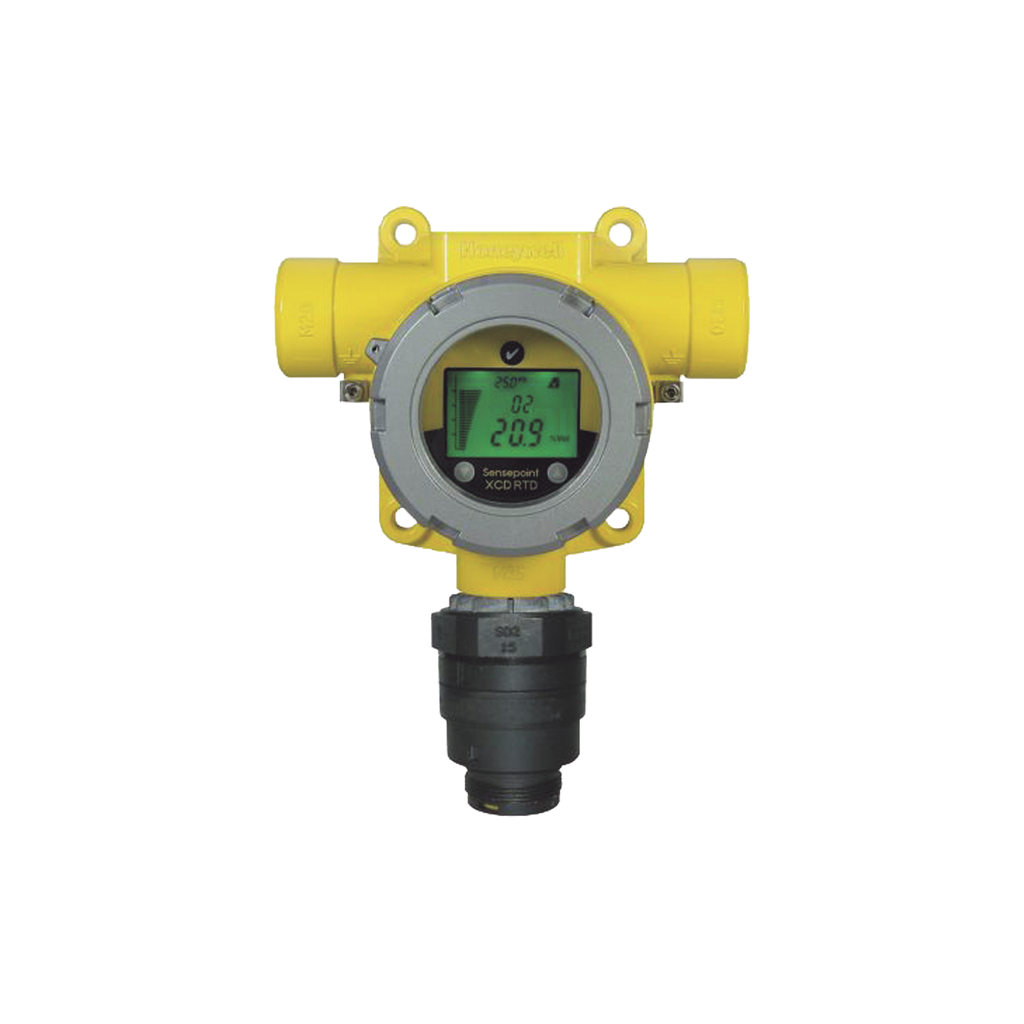 Detector De Gas Fijo Remoto, Con Sensor De Oxigeno (O2) 0-25%, Carcasa Aluminio, Clase I, Div 2, Salida 4-20 mA, 3 Reles, Serie Sensepoint XCD RTD