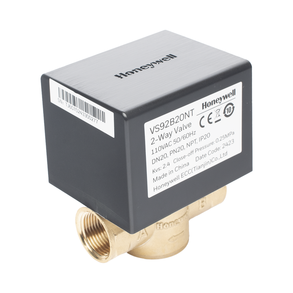 Válvula 1/2 de control eléctrica VS9 para fan coil: DN20: PN20: 2 vías: 110 V CA: conexión NPT