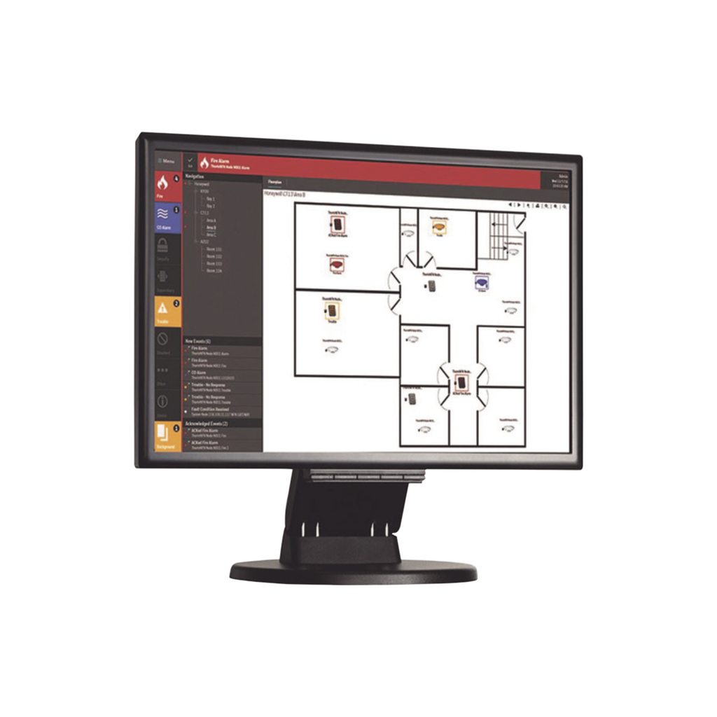Monitor LED HD / 24 pulgadas / Listado UL / Bocinas Integradas / para Estación ONYXWorks de NOTIFIER