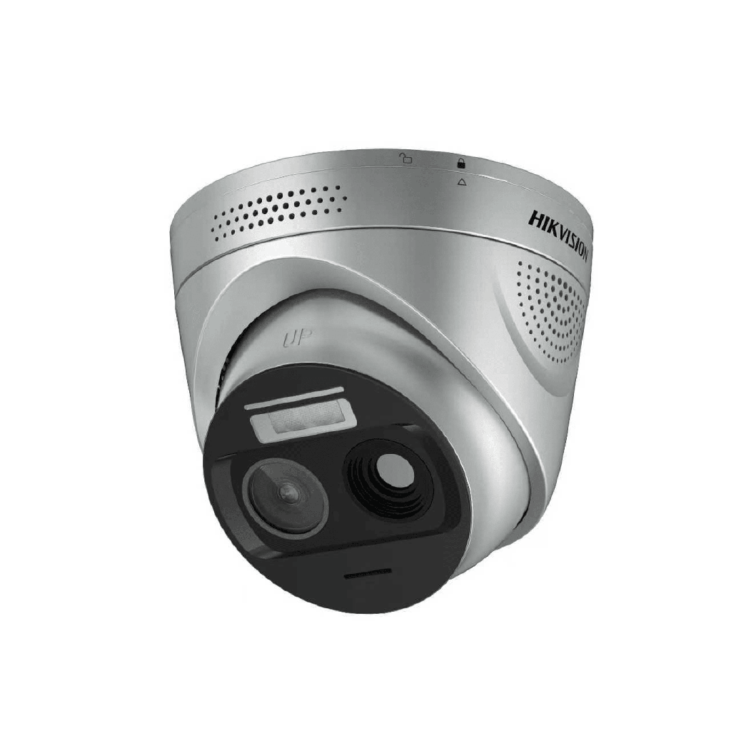 [HF-VT343] (HikFire) Cámara IP Turret de Detección Térmica de Incendios / Detección de Llamas y Temperaturas Anormales / 4 Megapíxel (Lente Óptico) + 1 Megapíxel (Lente Térmico) / Compatible con Hik-Connect