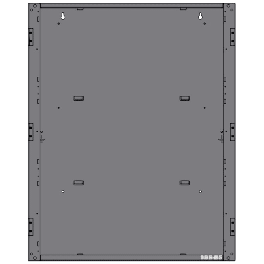 [SBB-B5] Gabinete de 2 Niveles / para Panel N16X / Serie INSPIRE de NOTIFIER / Color Negro