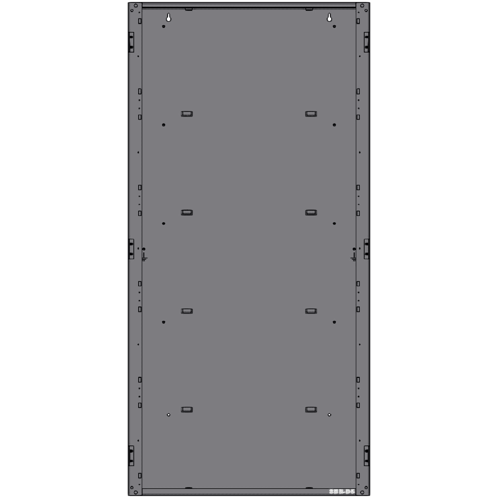 Gabinete de 4 Niveles / para Panel N16X / Serie INSPIRE de NOTIFIER / Color Negro