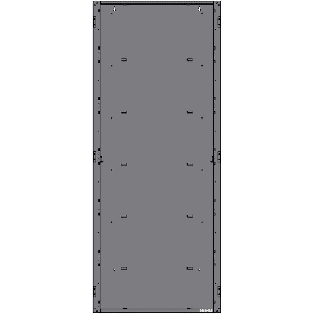 Gabinete de 5 Niveles / para Panel N16X / Serie INSPIRE de NOTIFIER / Color Negro