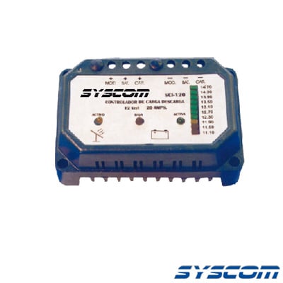 [SCI220] Controlador de Carga y Descarga para Sistemas Solares 20 A, 24 Vcc.