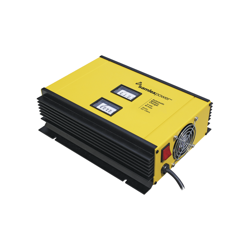 [SEC1280UL] Cargador para Baterías SAMLEX 12V, 80 A / Bancos de 750 a 850 Ah / (Bajo pedido)