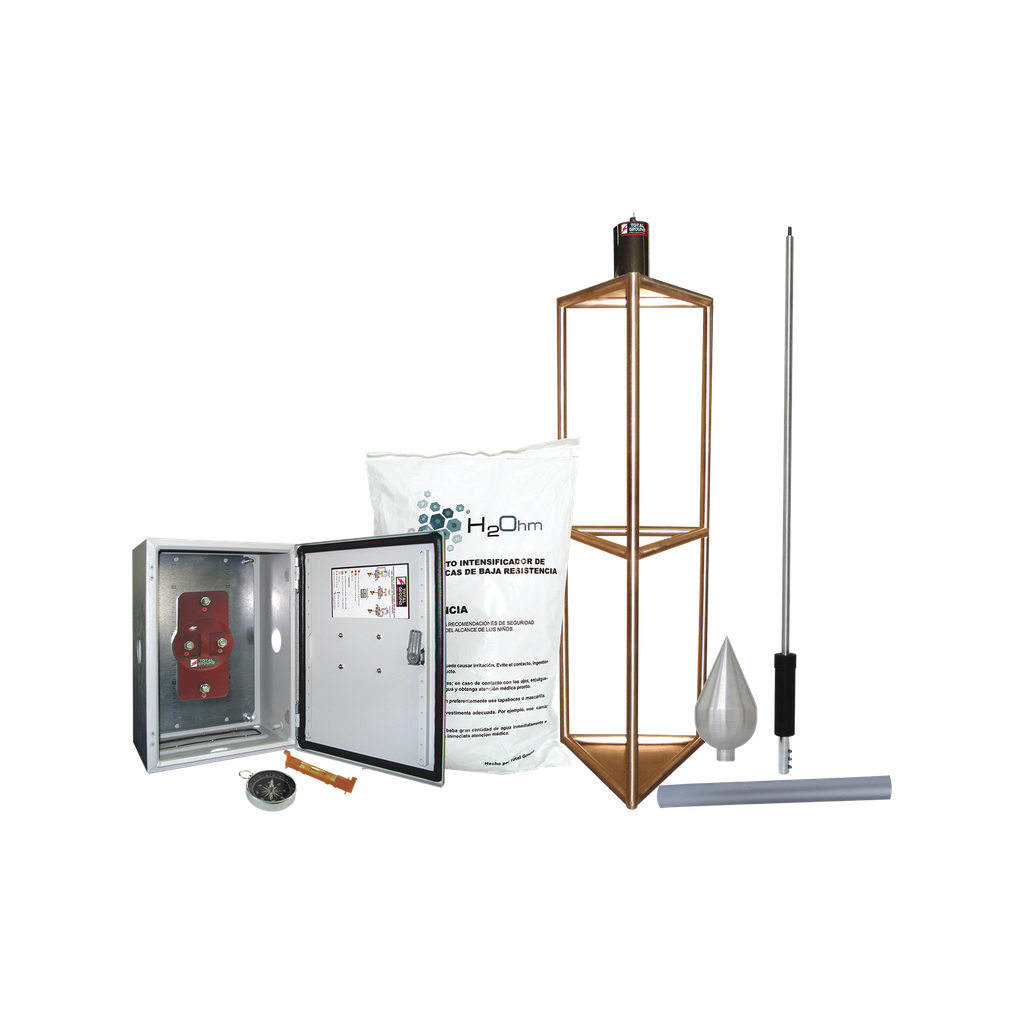 [KDA-05] Kit de Pararrayo con Punta con Diámetro de Protección de 300 metros.