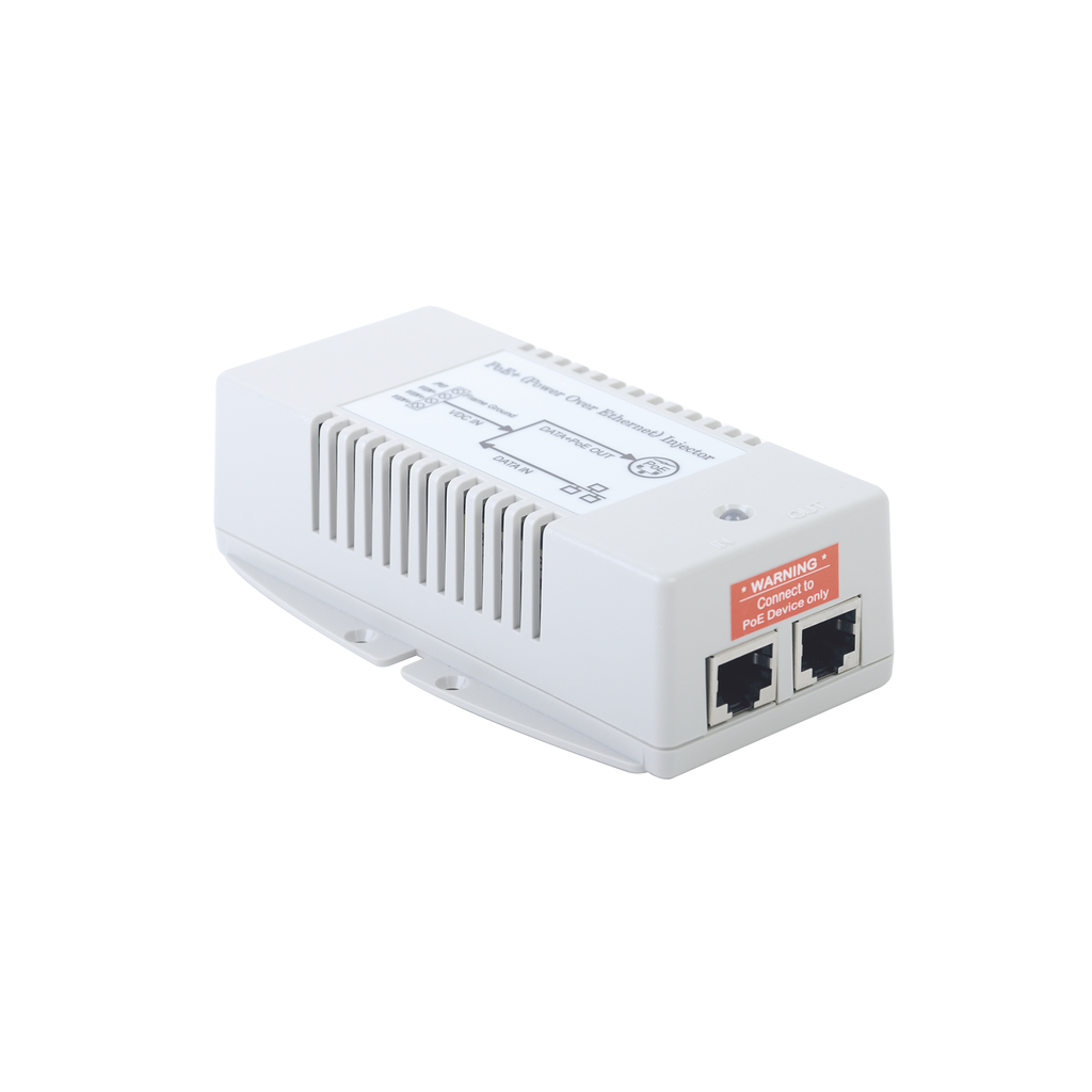 [TP2448GDHP] Inyector POE para Aplicación Solar, Entrada 18-36 Vcc, Salida en 56 Vcc, 802.3 af/at, 10/100/1000 Mbps, Hasta 35 Watts