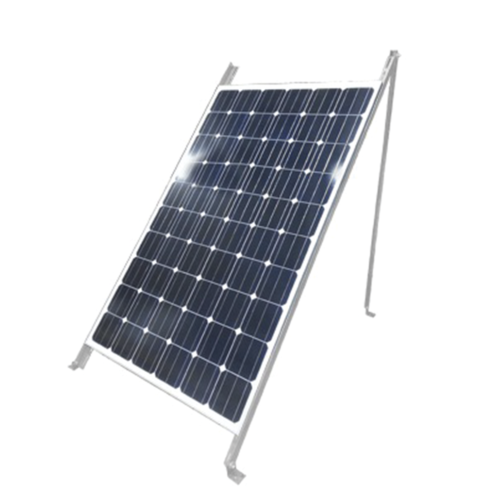[SSF-GV2] Montaje de Piso para 1 Módulo Solar (Ver compatibilidad). Galvanizado Electrolítico.