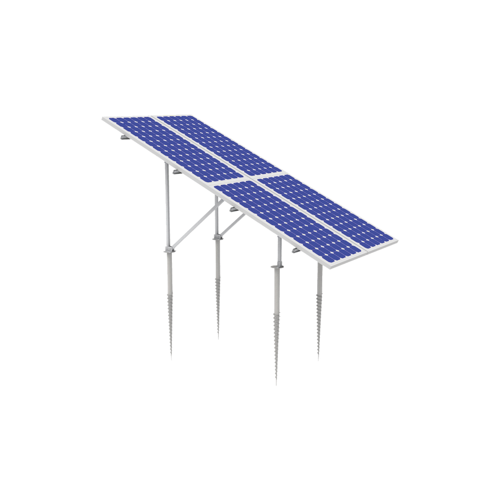 [EPL-GM02-2X2] KIT (2X2) Montaje en tierra con tornillo para 4 módulos fotovoltáicos