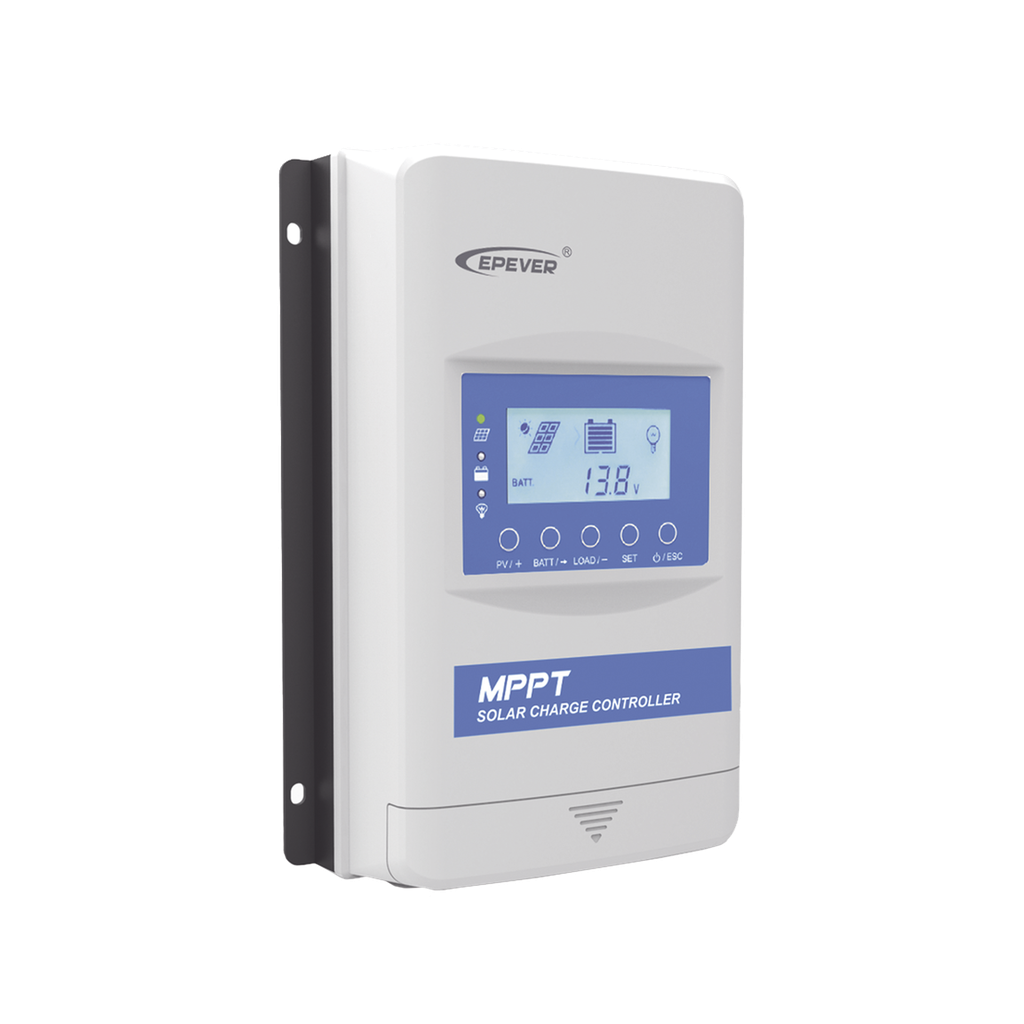 Controlador Solar MPPT 40A 12/24V, Máximo Voltaje de Circuito Abierto Voc 100Vcc, Configurable para Baterías de Litio