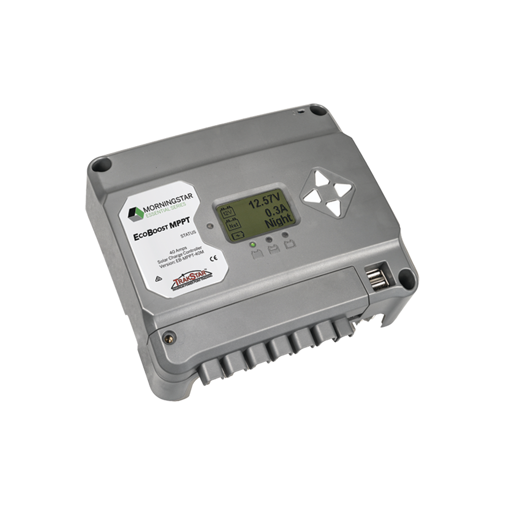 [EBMPPT40M] Controlador de Carga Solar EcoBoost MPPT 40A con Pantalla.