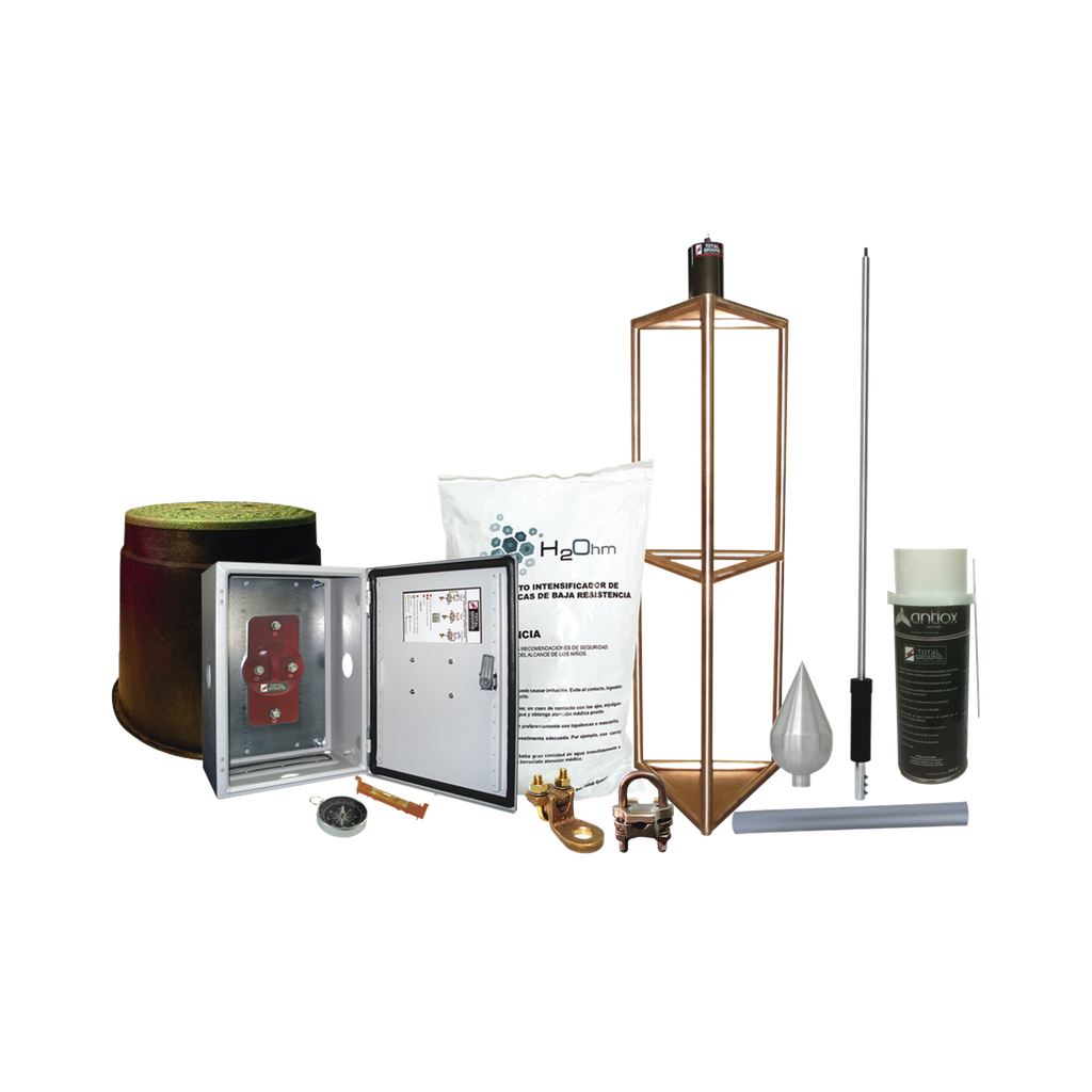 Kit Pararrayo con Accesorios de Instalación en Torre para Protección de 300 m de Diámetro.e