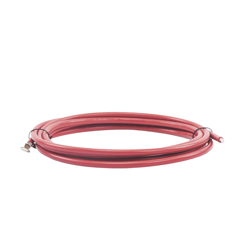 [CBL-8AWG-3R] Cable para Controlador 3.0 m, Rojo, Calibre 8 AWG con Terminal de Ojo en un Extremo