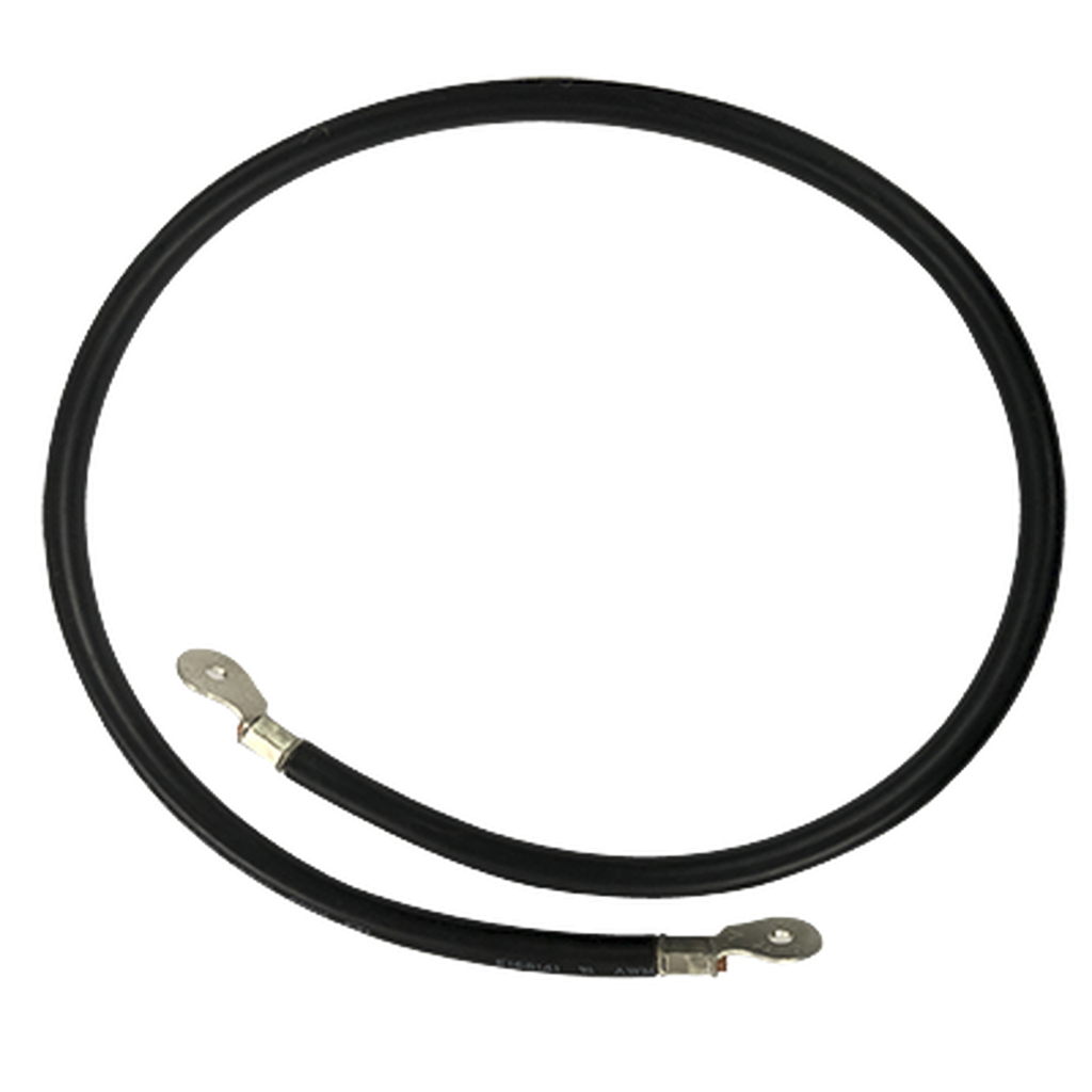 [CBL-AWG2-1B] Cable para Baterías, 1 m, Negro, Calibre 2 AWG con Terminales de Ojo en Ambos Extremos