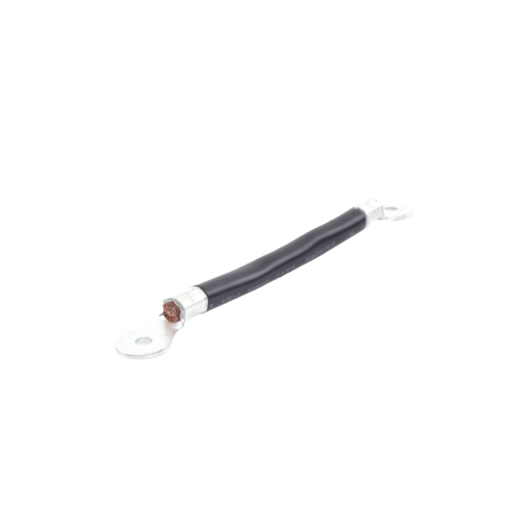 [CBL-AWG2-0.2B] Cable para Baterías, 0.2m, Negro, Calibre 2 AWG con Terminales de Ojo en Ambos Extremos