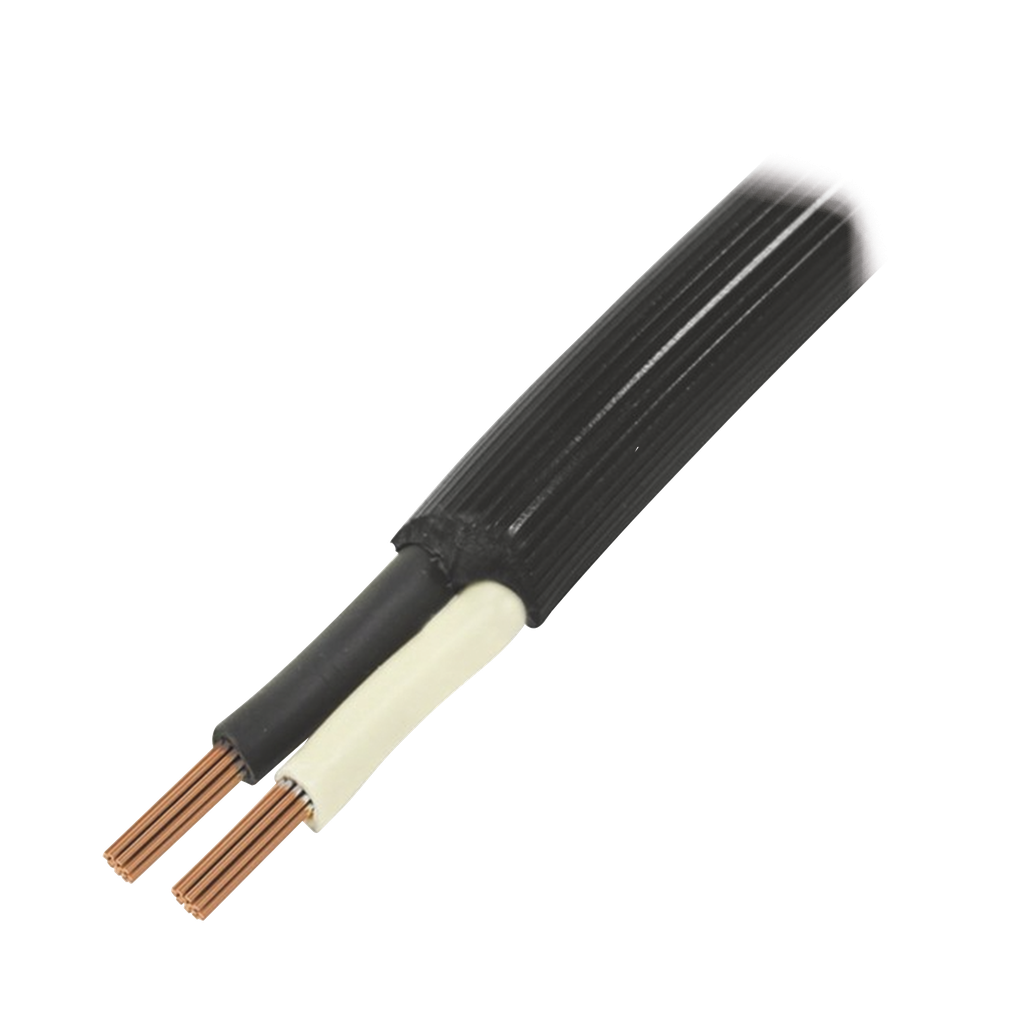 [RQ33/100M] Cable Eléctrico de Uso Rudo 2 Hilos Calibre 14 AWG, Hasta 600 V. Rollo de 100 m.