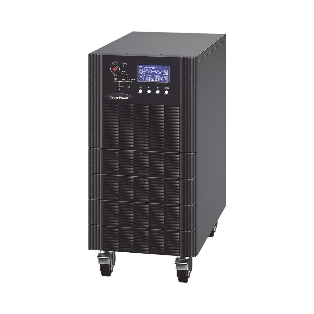 [HSTP3T10K100P5M] UPS Trifásico de 10 kVA/10 kW, Topología Online Doble Conversión, Voltaje de 208/220 Vca de L-L, Respaldo de 5 Minutos al 100% de Carga, Incluye Módulo y Banco de Baterías