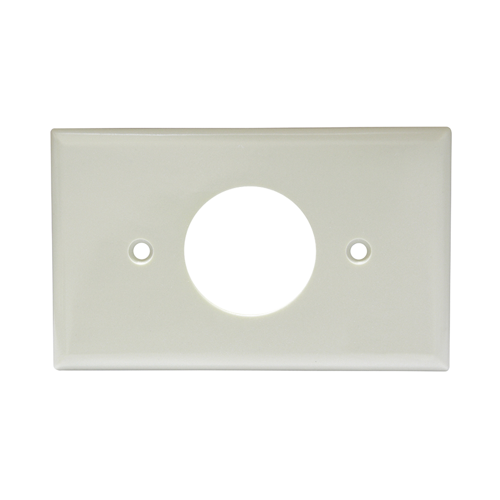 Placa de plástico para contacto sencillo.