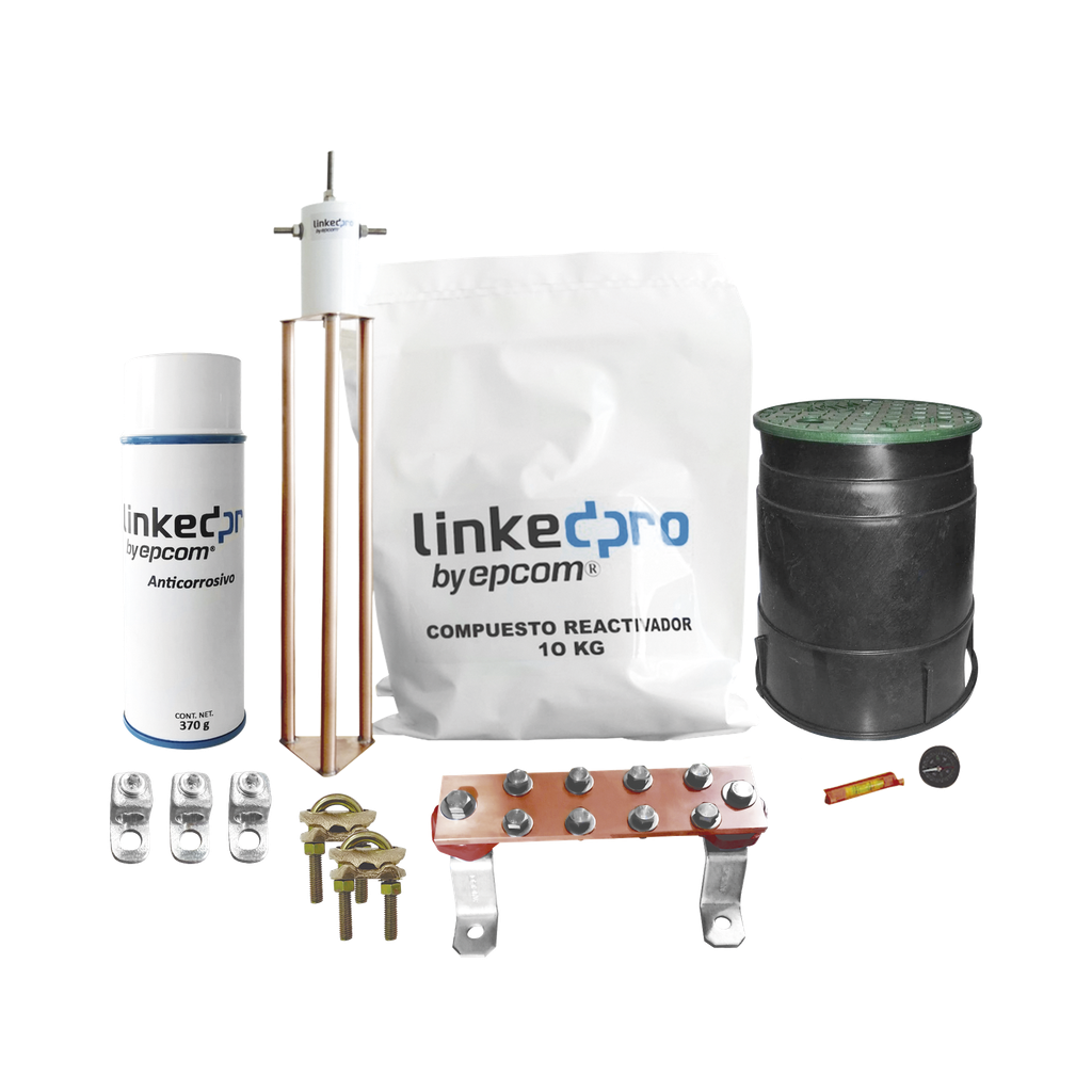 Kit de puesta a tierra LinkedPro, para protección de hasta 30 Amp.