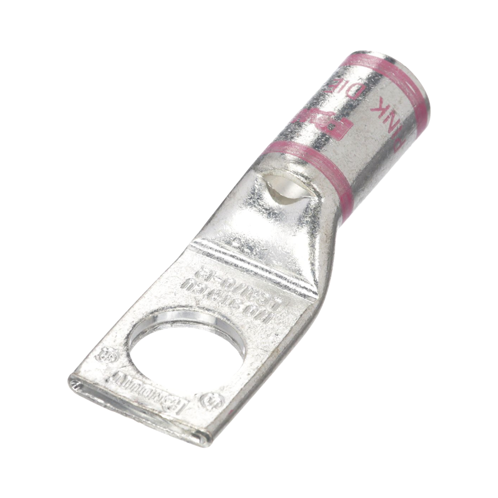 Zapata de compresión LCA1/0-12-X, para cal. 1/0 Awg, Barreno para tornillo prisionero de 1/2, 1 Pz