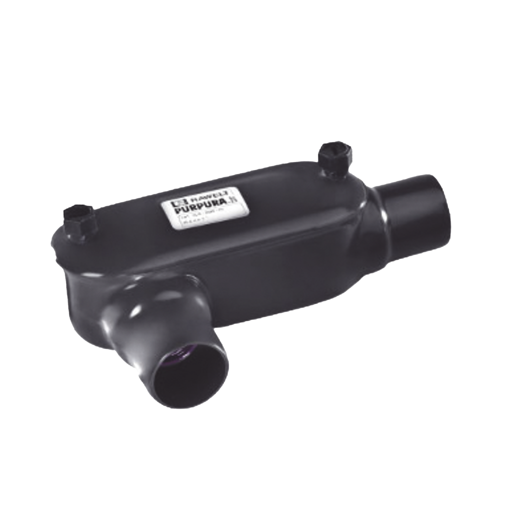 Caja Ovalada tipo LR con Recubrimiento Exterior de PVC de 1 1/2 (38.1 mm).