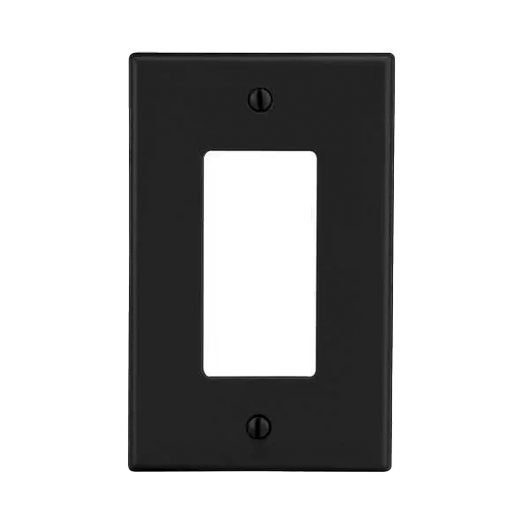 [HUB-P26-BK] Tapa para Contacto Dúplex Color Negro.